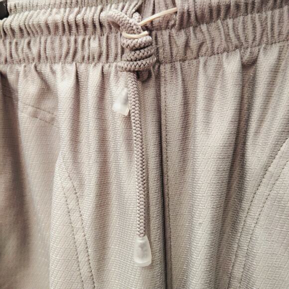 Jordan Track Pants Large Gray Straight Elastic Waist Drawstring Ankle Zip - Picture 4 of 9